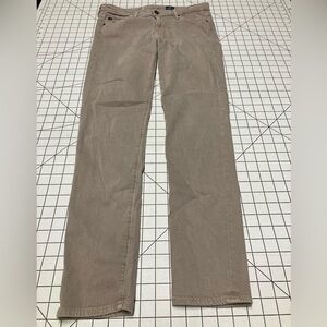 AG Adriano Goldschmied Tan Stevie Ankle Slim Straight Leg Jeans Size 28R